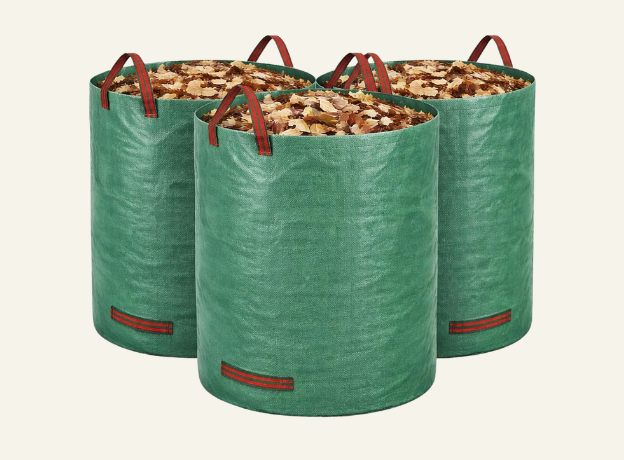 Gardzen 72-Gallon Reusable Yard Waste Bags — Heavy-Duty, Collapsible, Self-Standing