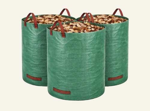 Gardzen 72-Gallon Reusable Yard Waste Bags — Heavy-Duty, Collapsible, Self-Standing