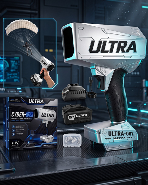 Ultra Cyber Cordless Leaf Blower — 2000G Turbo Jet, 21V 4.0Ah Battery & Charger Included